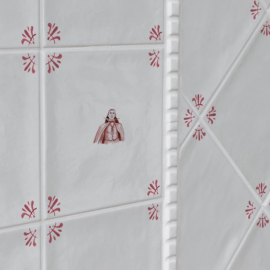 Dracula Delft Tile
