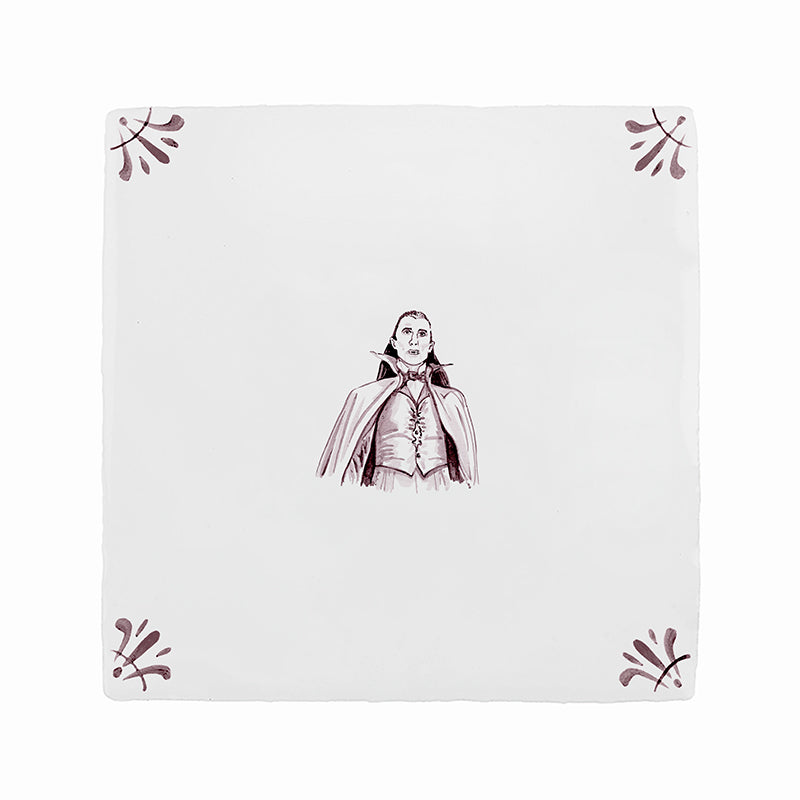 Dracula Delft Tile