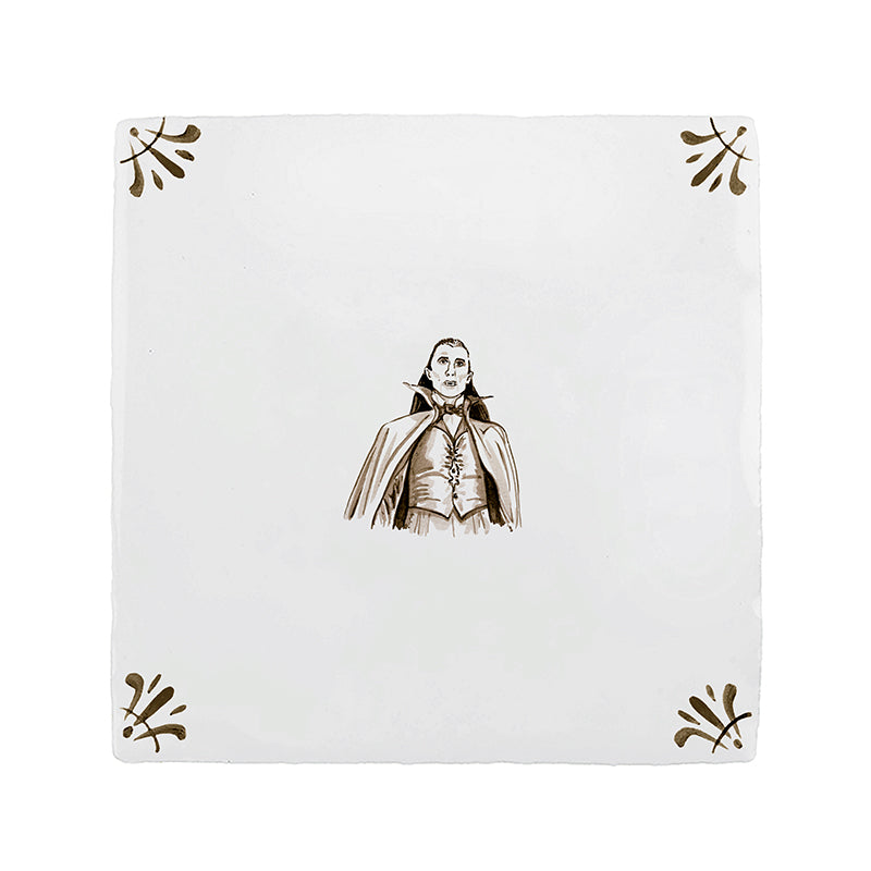 Dracula Delft Tile