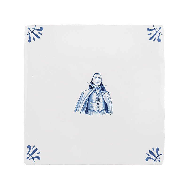 Dracula Delft Tile