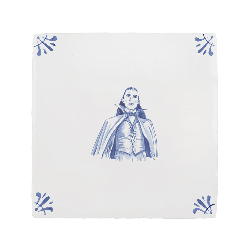 Dracula Delft Tile