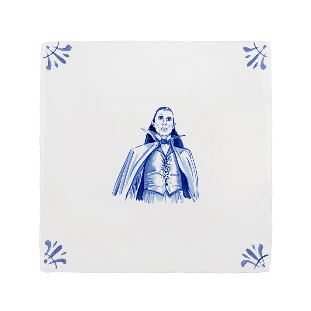 Dracula Delft Tile