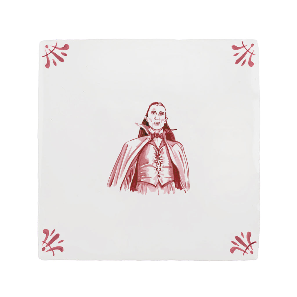 Dracula Delft Tile