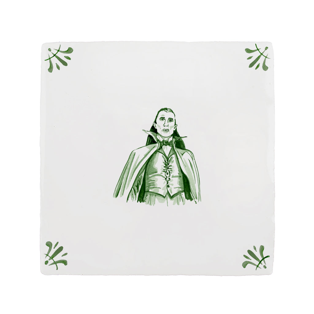 Dracula Delft Tile
