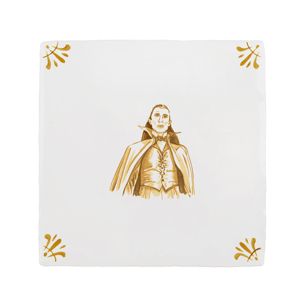 Dracula Delft Tile