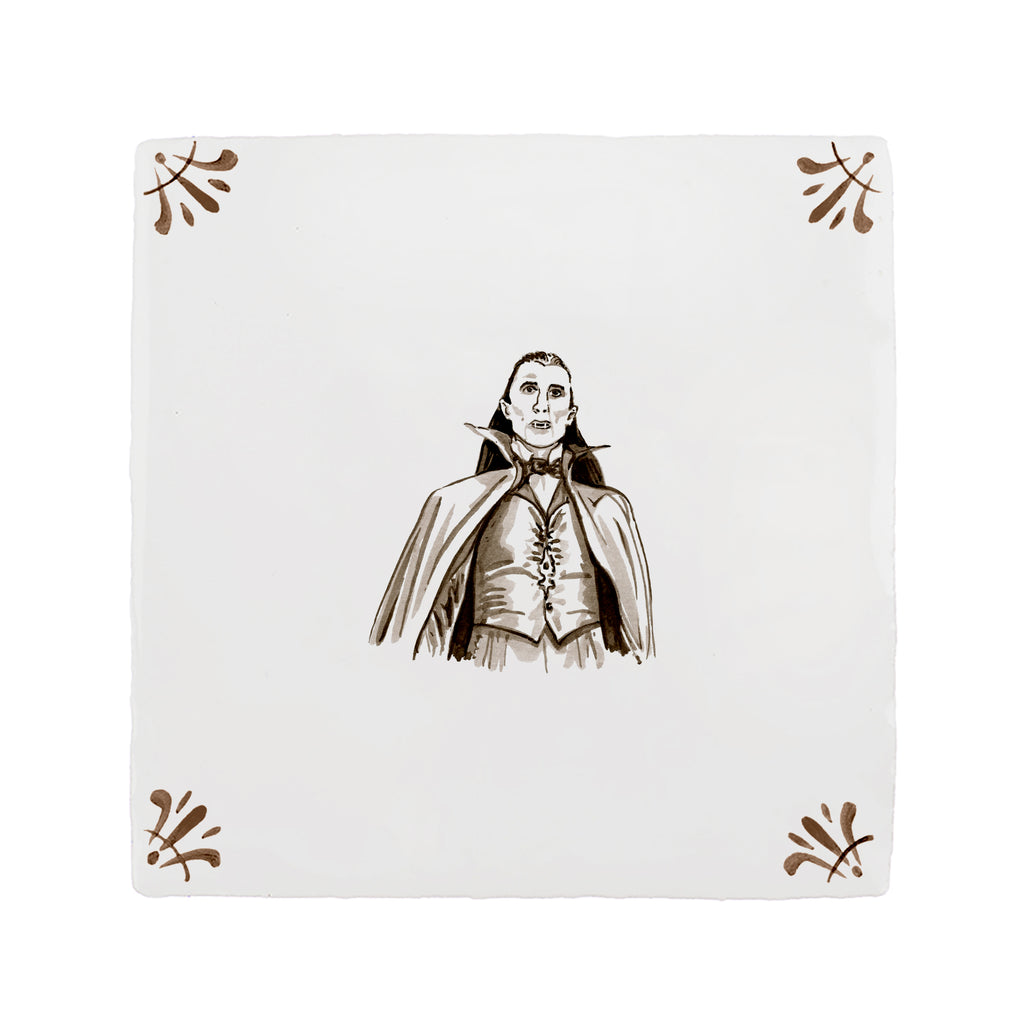Dracula Delft Tile