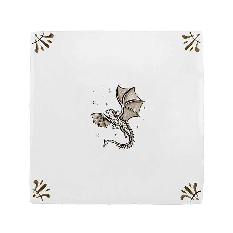 Dragon Delft Tile