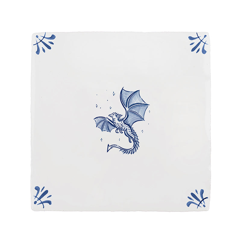 Dragon Delft Tile