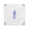 Dressing Gown Delft Tile, Gold Lustre