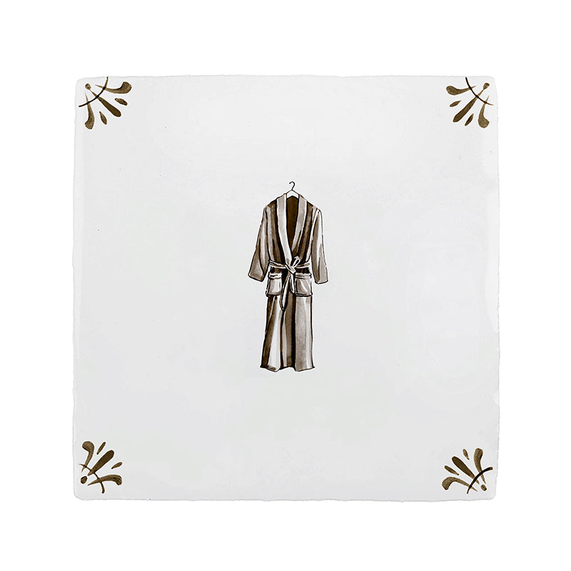 Dressing Gown Delft Tile