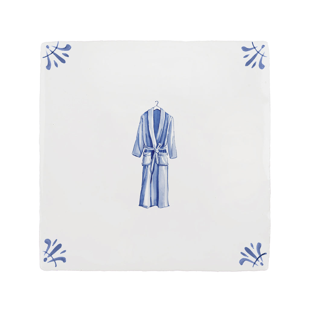 Dressing Gown Delft Tile