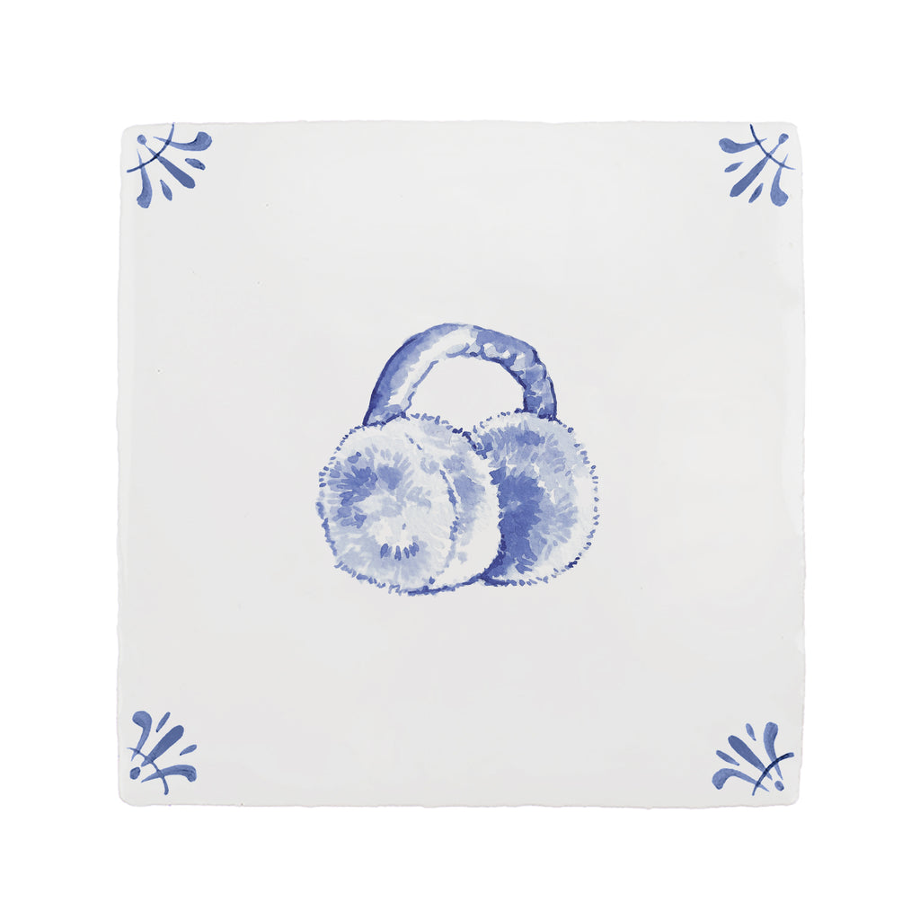 Ear Muff Delft Tile