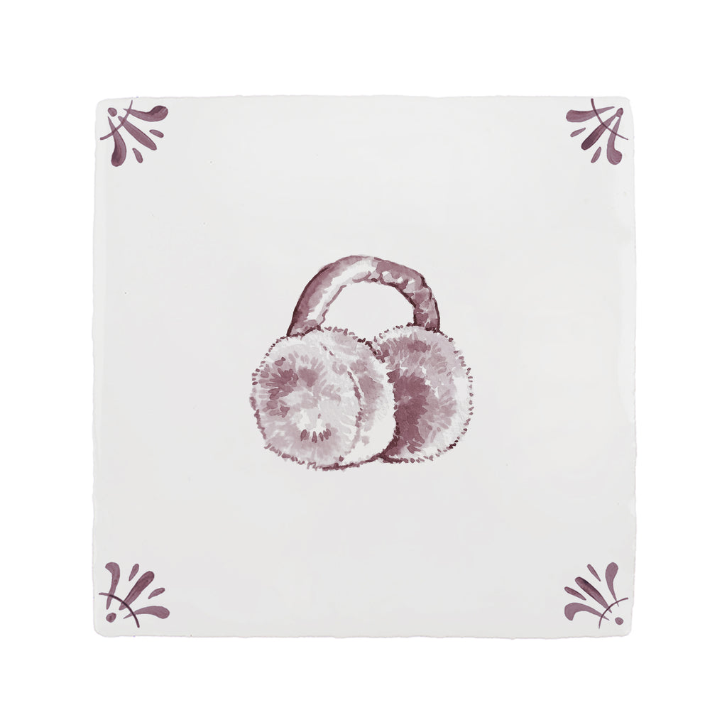 Ear Muff Delft Tile