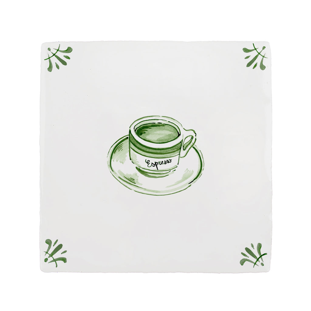 Espresso Delft Tile
