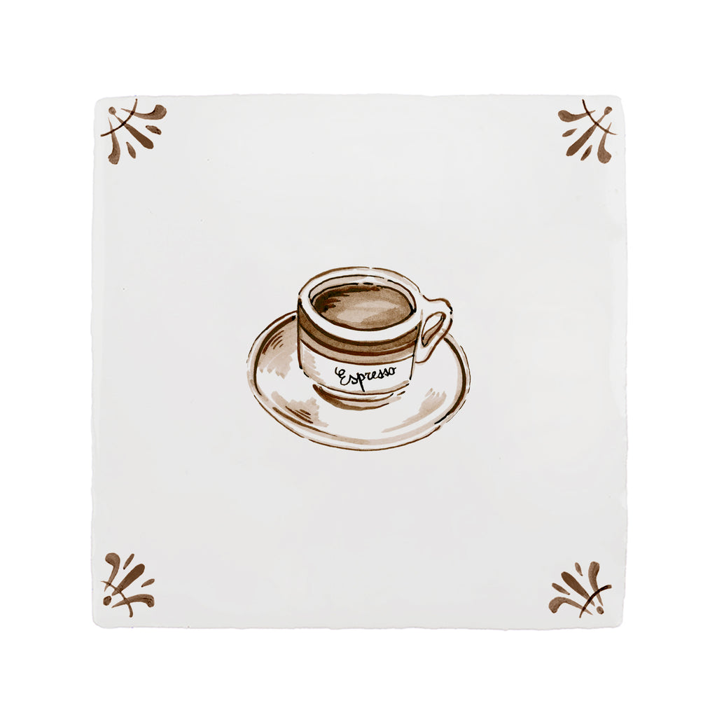 Espresso Delft Tile