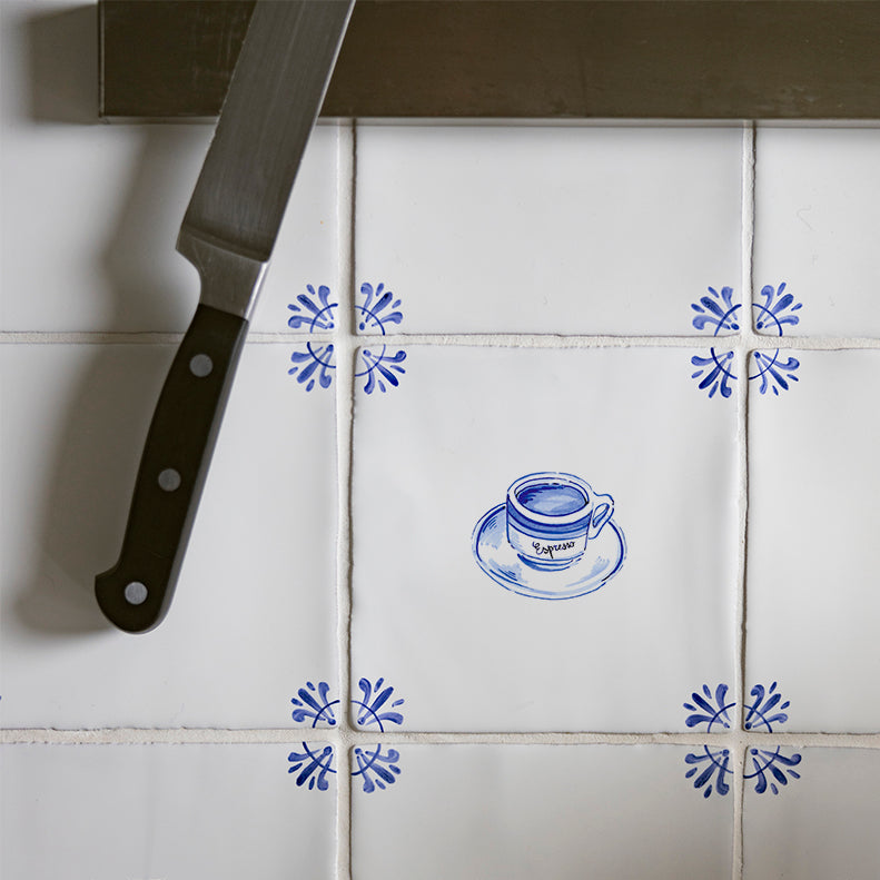 Espresso Delft Tile