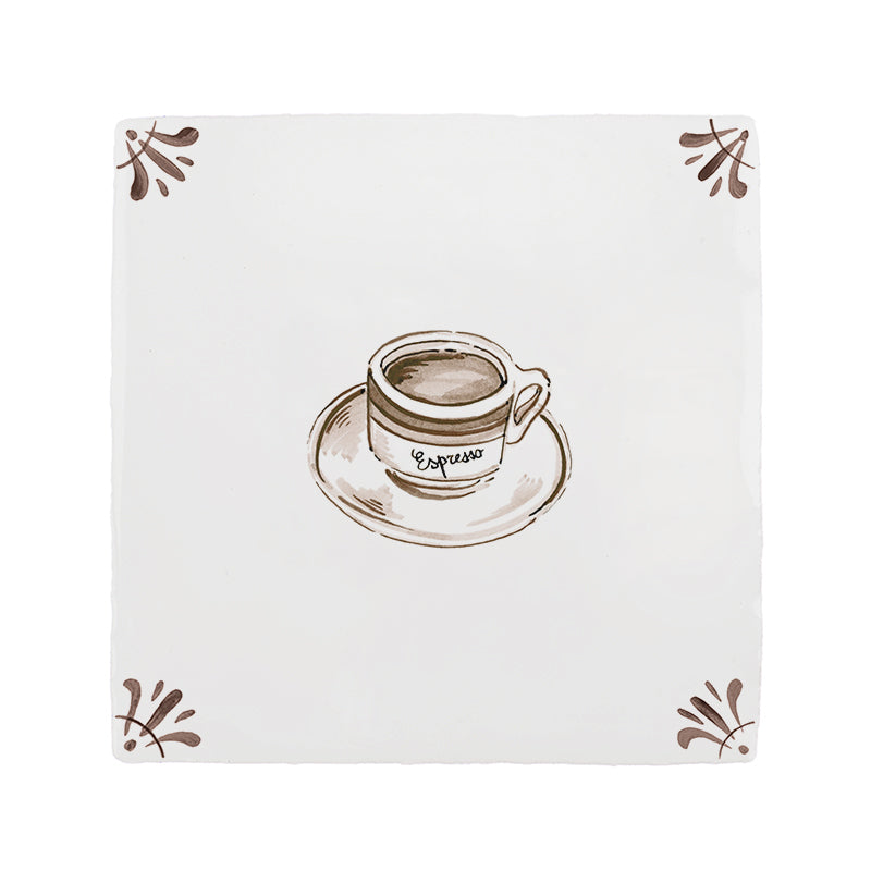 Espresso Delft Tile