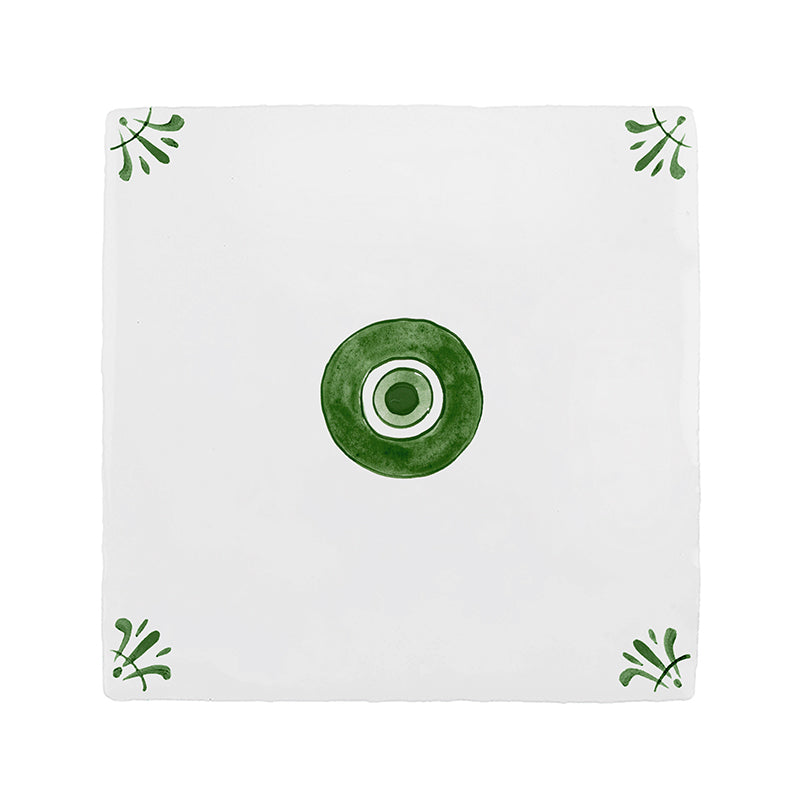 Evil Eye Delft Tile