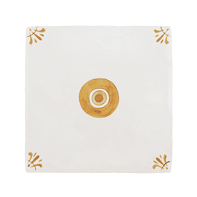 Evil Eye Delft Tile