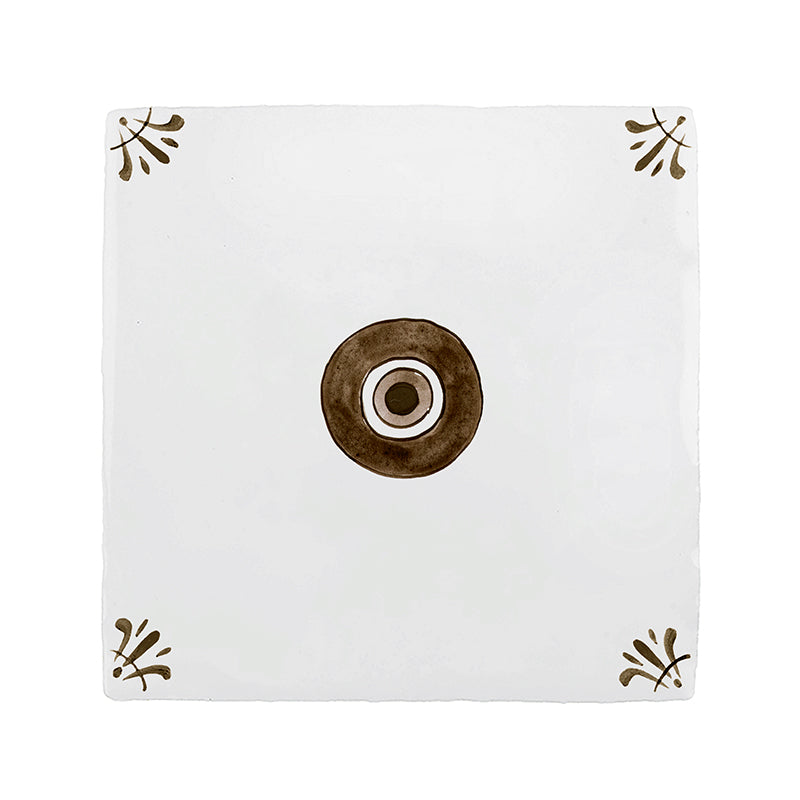 Evil Eye Delft Tile