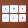 Alphabet F Delft Tile