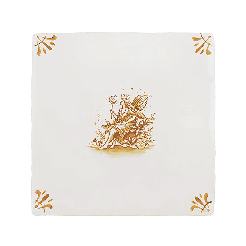 Faerie Queen Delft Tile