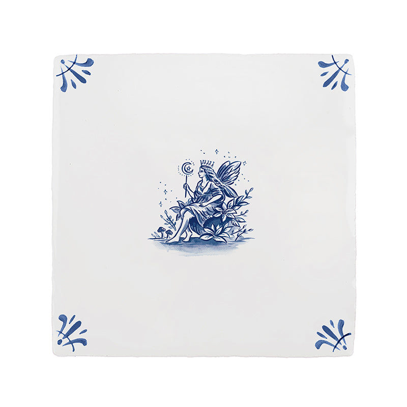 Faerie Queen Delft Tile