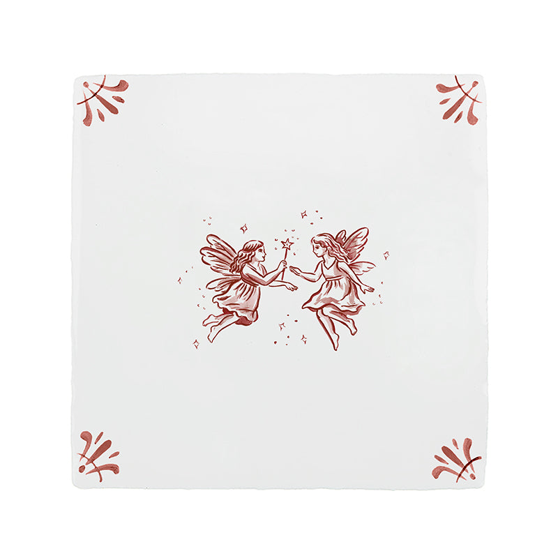 Faeries Delft Tile