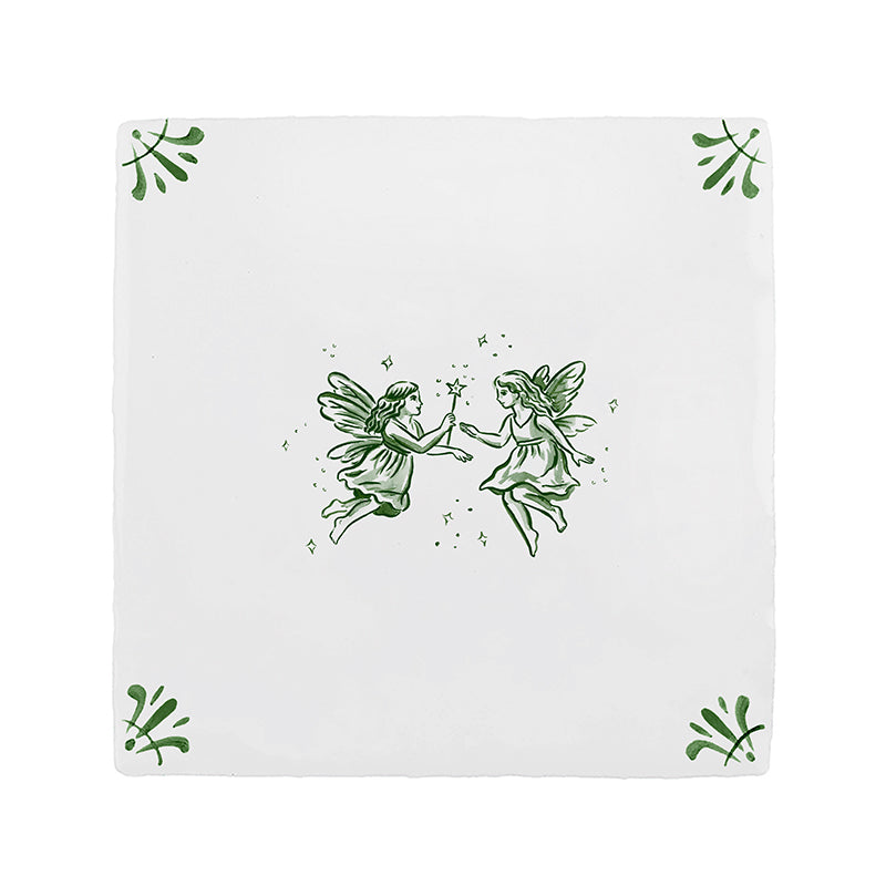 Faeries Delft Tile