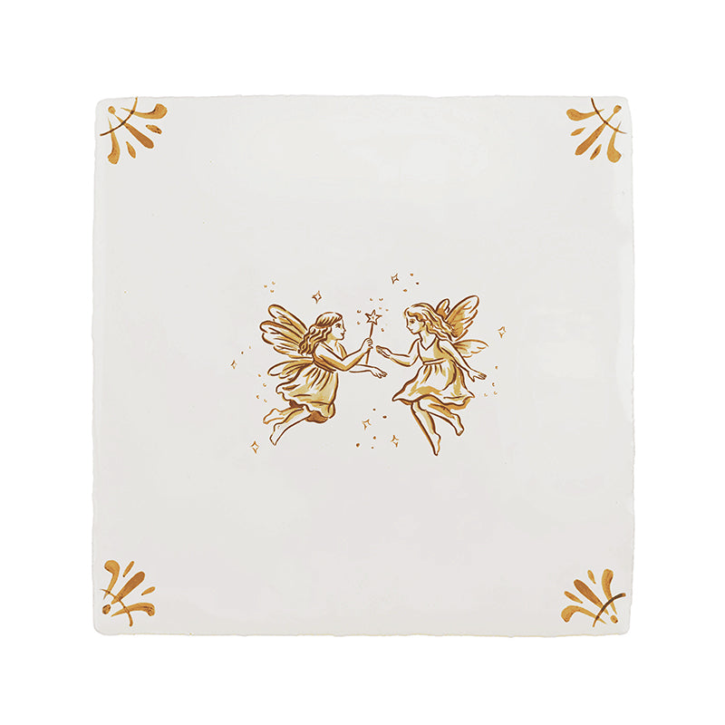 Faeries Delft Tile