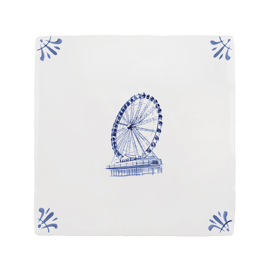 Brighton Ferris Wheel Delft Tile