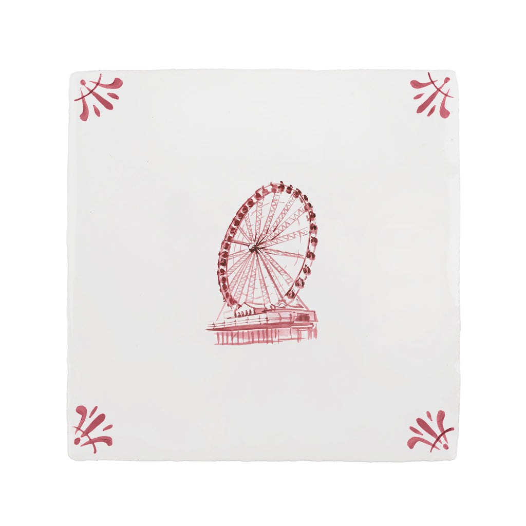 Brighton Ferris Wheel Delft Tile