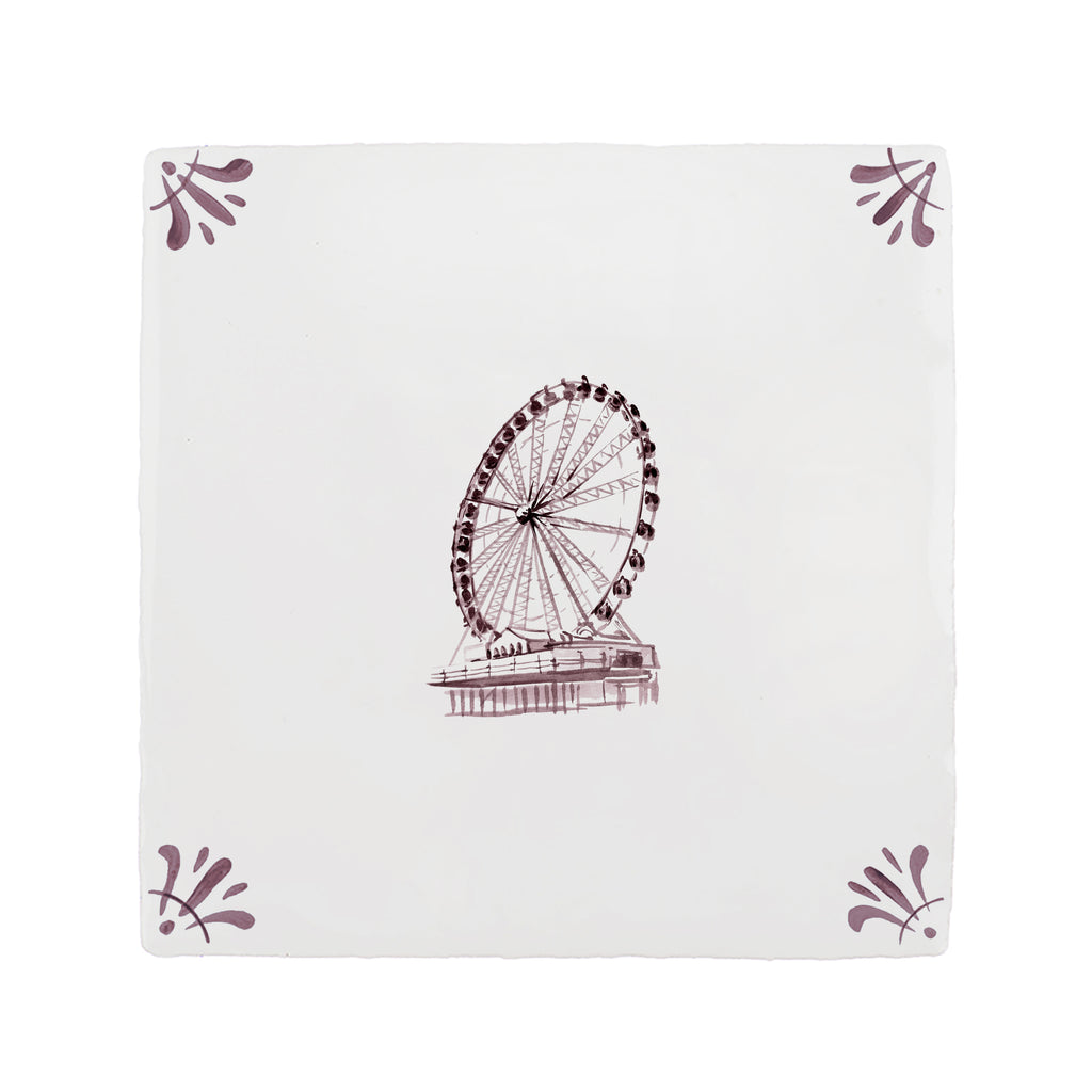 Brighton Ferris Wheel Delft Tile
