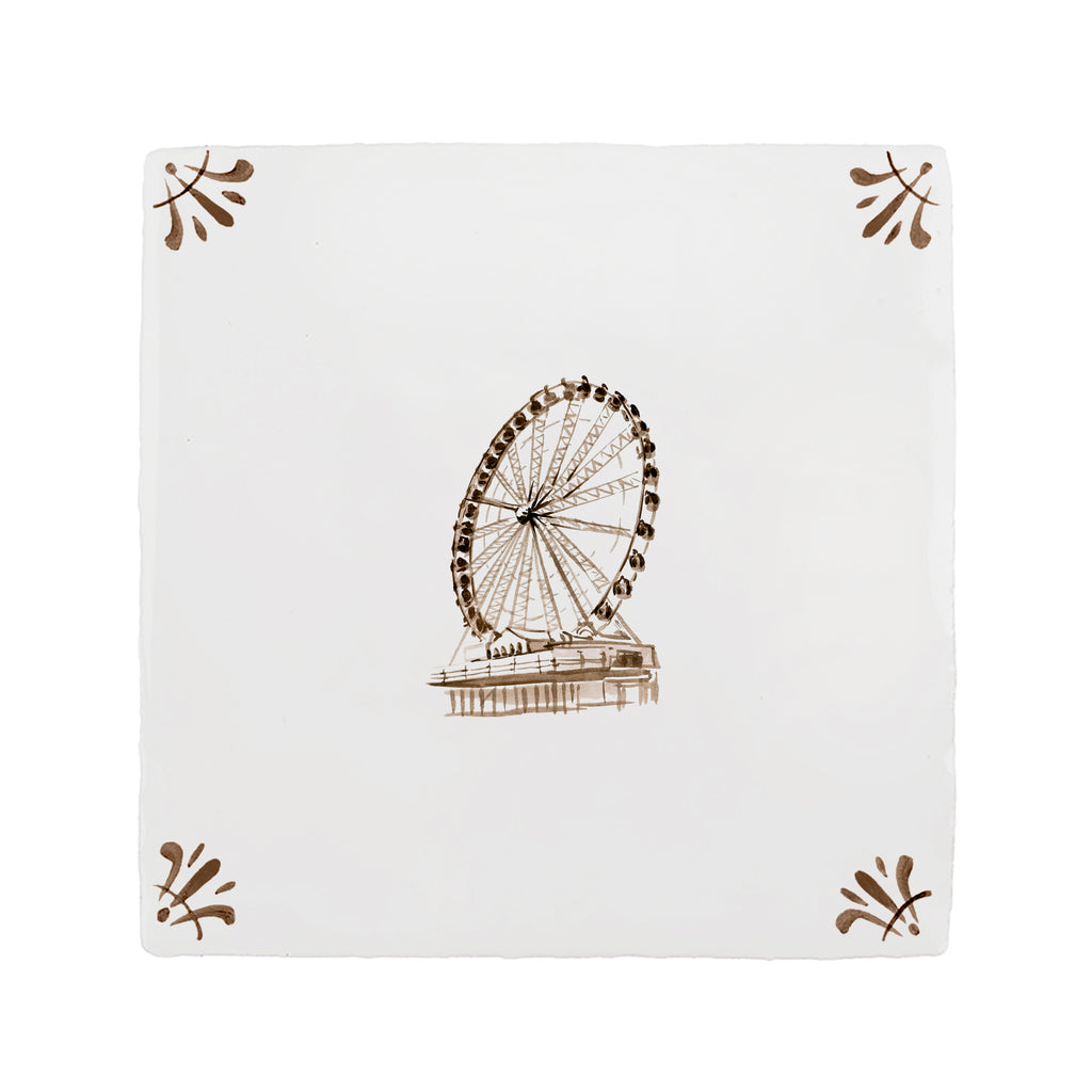 Brighton Ferris Wheel Delft Tile