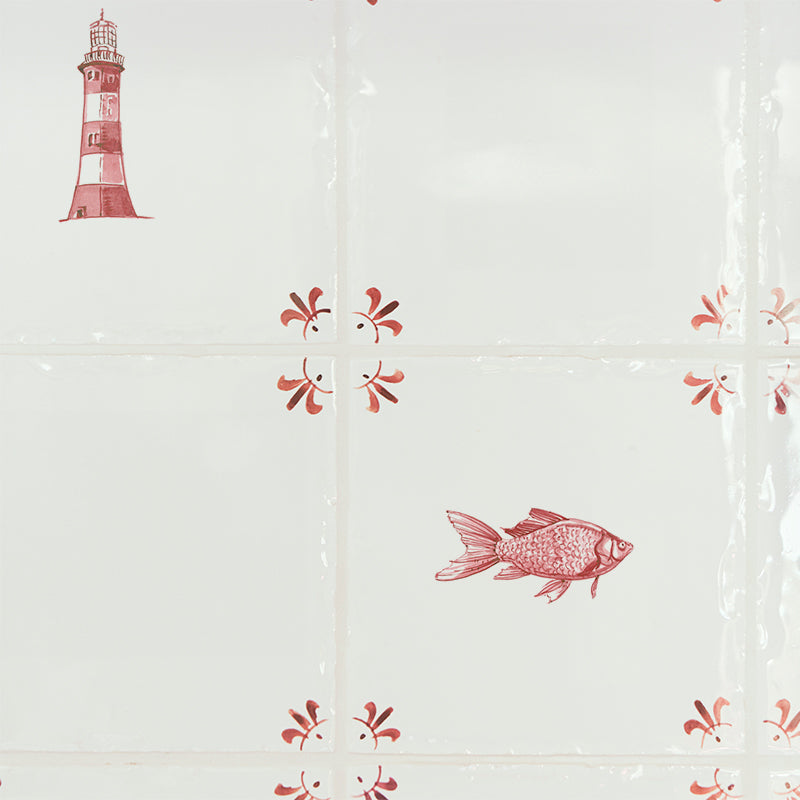 Lighthouse Delft Tile