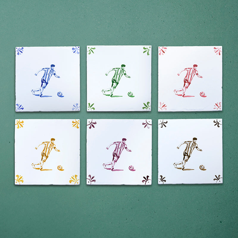 Footballer Delft Tile