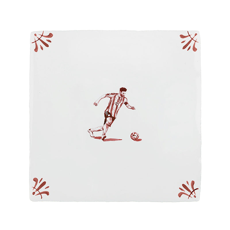 Footballer Delft Tile