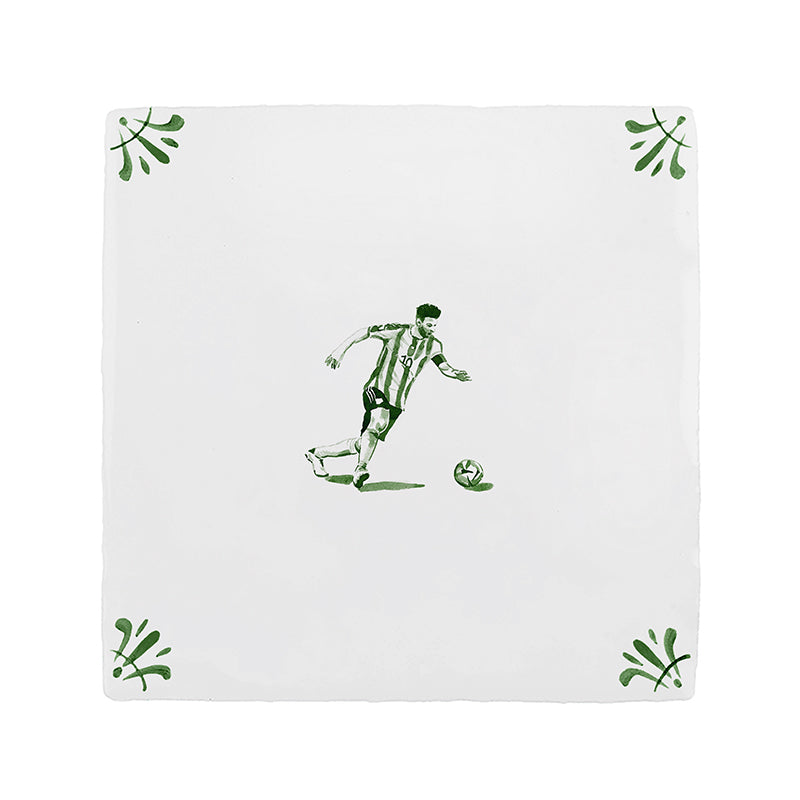 Footballer Delft Tile