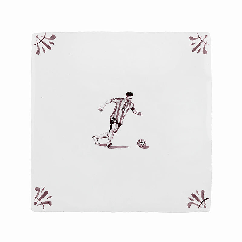 Footballer Delft Tile