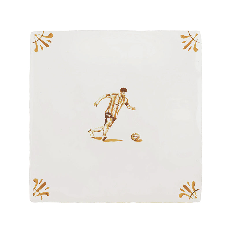 Footballer Delft Tile