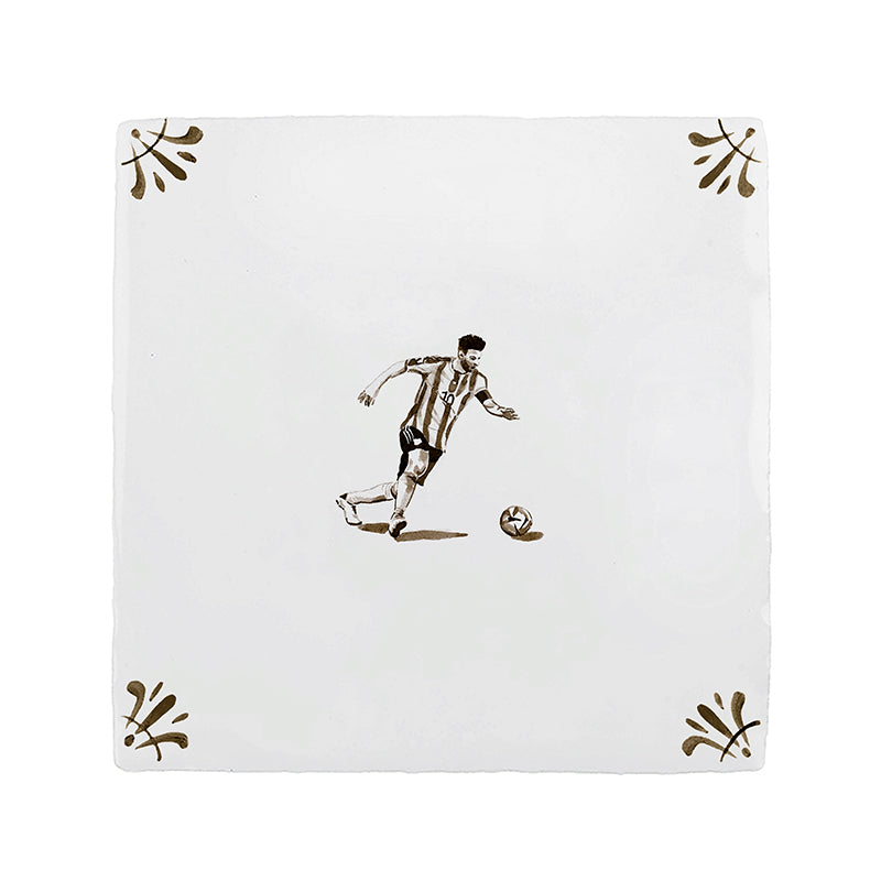 Footballer Delft Tile