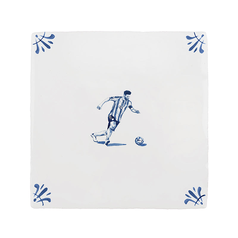 Footballer Delft Tile