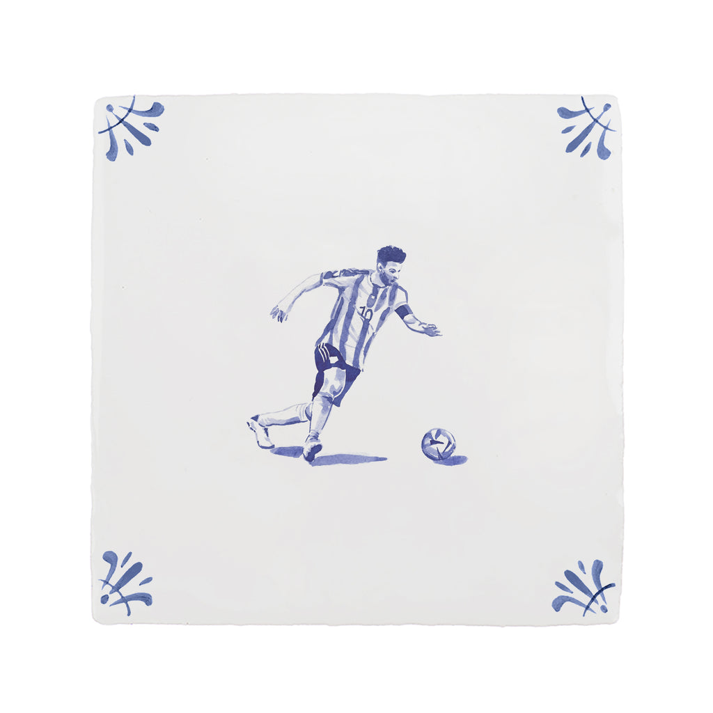 Footballer Delft Tile