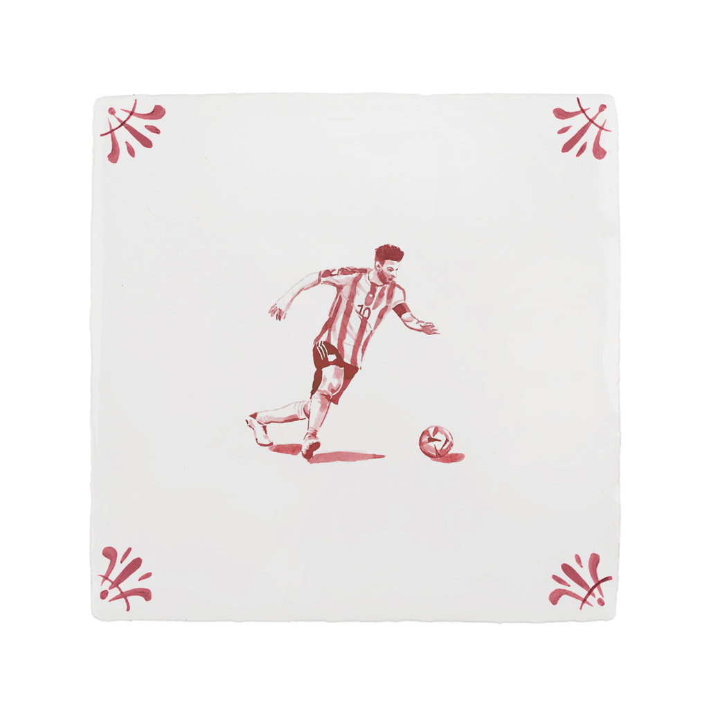Footballer Delft Tile