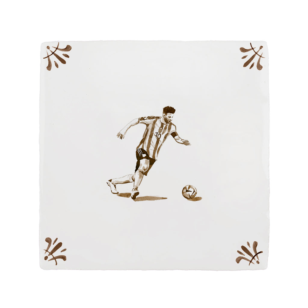 Footballer Delft Tile