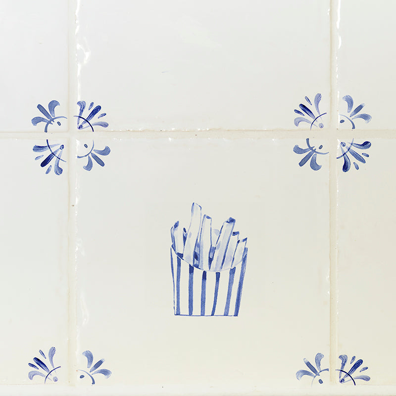 French Fries Delft Tile
