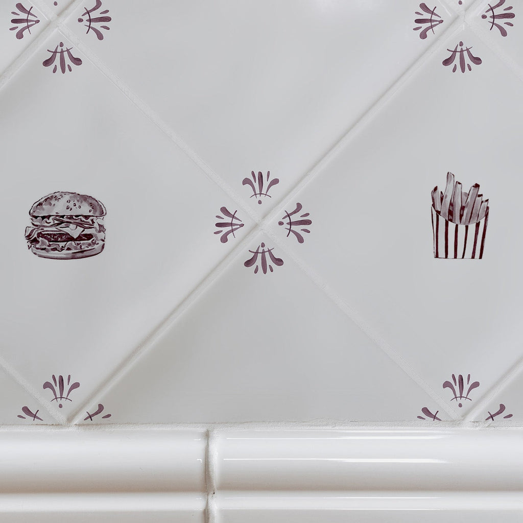 French Fries Delft Tile