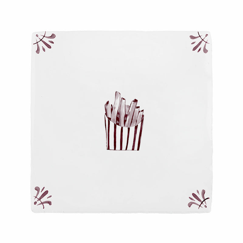 French Fries Delft Tile