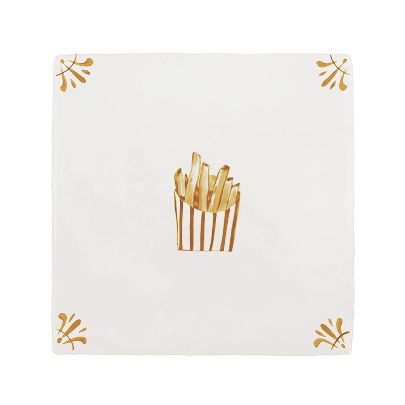 French Fries Delft Tile