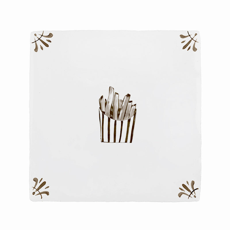 French Fries Delft Tile